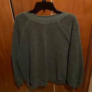 Green Sherpa sweater
